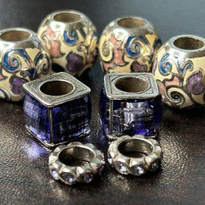 Brighton Charms and Bead spacers  (purple)